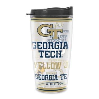 Imagem de Rico Industries NCAA Georgia Tech Yellow Jackets - GT 473 ml com isolamento térmico Tritan Mayhem copo mantém as bebidas frias e quentes, feito nos EUA