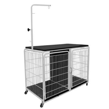 Imagem de Canil Gaiola Mesa De Tosa Cães Cachorro Pet Shop Banho Tosa - Açomix