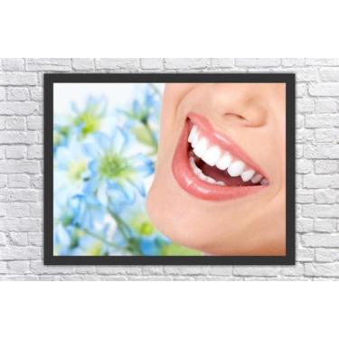 Imagem de Quadro Decorativo Dentista Odontologia Dentes Sorriso Consultórios Sal