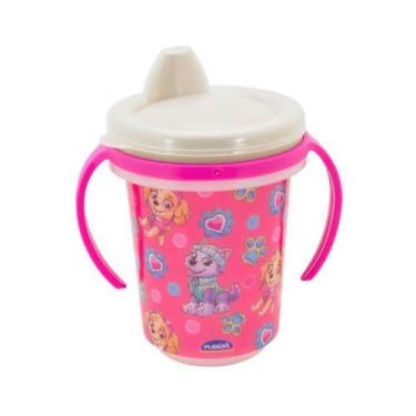 Imagem de Caneca Infantil Patrulha Canina Trio Bico Rígido 330ml Original Plasút