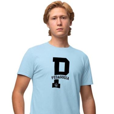 Imagem de Camisa Camiseta Masculina Estampada Pedagogia 100% Algodão Fio 30.1 Pe