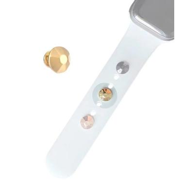 Imagem de Charm Strass Pingente Compatível Com Pulseira Apple Watch - Baú Do Vik