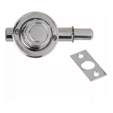 Imagem de 2 Trinco Fecho Tipo Batom Cromado P/ Portas E Janelas - comercial