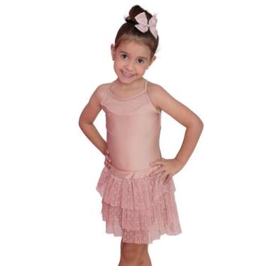 Imagem de Saia Tule Camadas Bege Rose - Banho Maria, PP