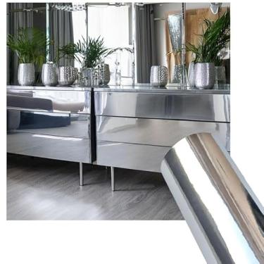 Imagem de Adesivo Vinil Envelopamento Geladeira Móveis Vidro Autocolante Impermeável (Prata Flex, 5m x 50cm)
