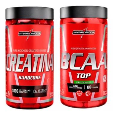 Imagem de Combo 1 Creatina Hadcore 120 caps + 1 Bcaa Top 120 caps Integralmedica