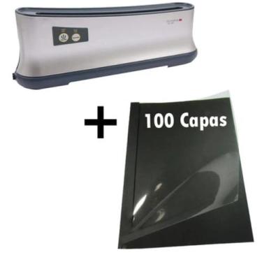 Imagem de Encadernadora Térmica Até 200 Folhas A4 + 100 Capas Térmicas - OkaySho