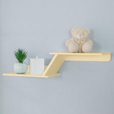 Imagem de Prateleira Zig Zag 72cm Em Mdf Quarto De Bebê - LuckBabyEnxovais, Amar