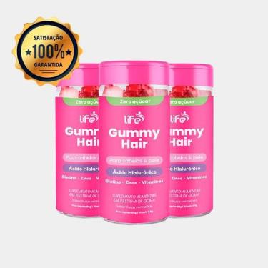 Imagem de Life Gummy Kit 3 Crescimento E Fortalecimento Capilar - Life Suplement