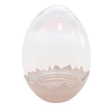 Imagem de Ovinho Transparente Casquinha Branca - 7cm - 10 unidades - Rizzo - art