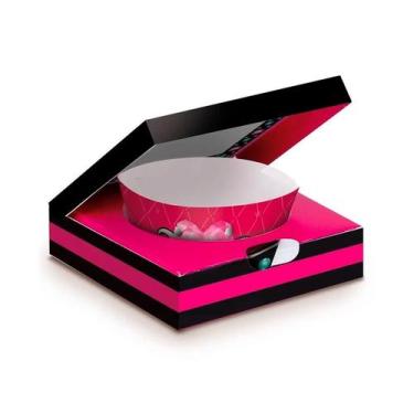 Imagem de Caixa para Cupcake com wrap - Fashion Show - 8 unidades - Cromus - Riz