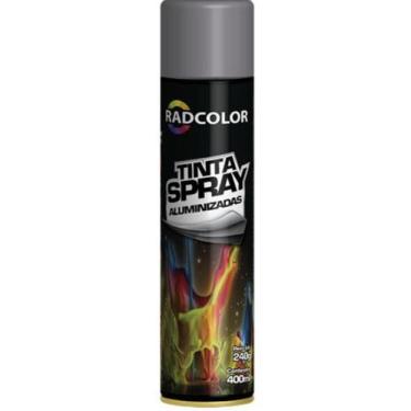 Imagem de Tinta spray uso geral 400ml/240g - radcolor, Prata Brilhante