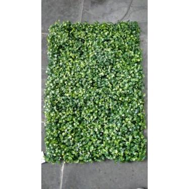 Imagem de Placa grama artificial parede muro inglês Jardim vertical 40x60cm - Fl