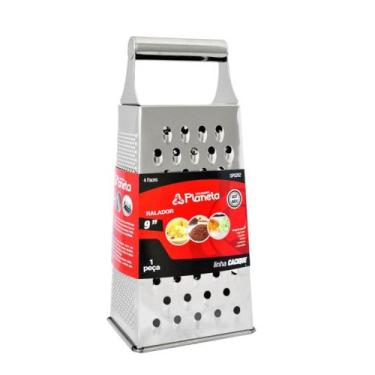 Imagem de Ralador 4 Faces Em Aço Inox Planeta Para Cozinha
