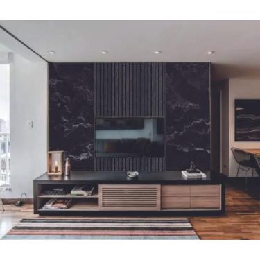 Imagem de Papel de Parede  Marmore e Ripado Tedencia  (folha med. 90x300 cm) - D