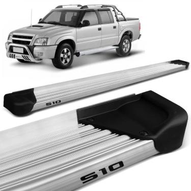 Imagem de Estribo Lateral S10 Cab. Dupla 1995 a 2011 Aluminio Natural A3 Gtnox