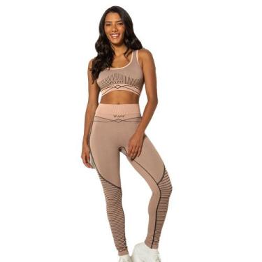 Imagem de Calça Legging Leg Trifil Sport Esportiva Modelo Sem Costura Com Secage