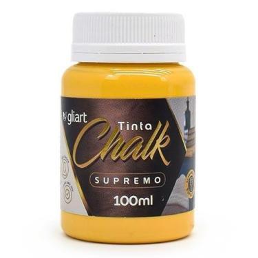 Imagem de Tinta Chalk Supremo Gliart 100ml, AMARELO GEMA