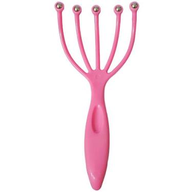 Imagem de Massageador Relaxante Para Cabeça Couro Cabeludo 18cm - HOME, Rosa