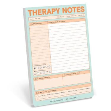Imagem de Knock Knock Bloco de notas de terapia: grave coisas para discutir na terapia + notas de sessão e discussão, 15 x 23 cm
