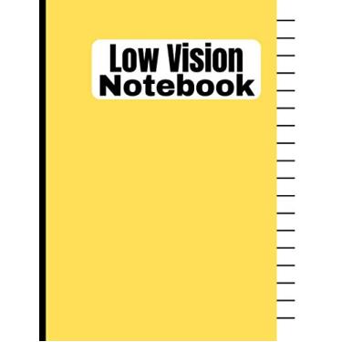 Imagem de Low Vision Notebook For Kids: Bold Line White Paper For Low Vision Students. Cute Writing Paper For Visually Impaired Kids.