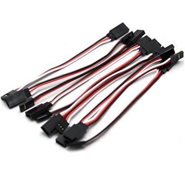 Imagem de YXQ Servo Extension Cable 3 Pin Male to Female Lead Wire for RC Airplane (100mm, 10Pcs)