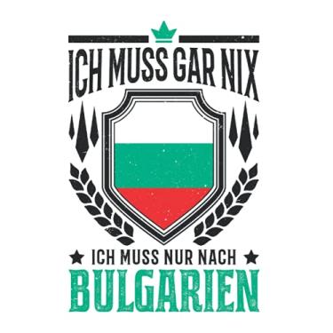 Imagem de Bulgarien Notizbuch: Bulgarien Reise Bulgarische Flagge Goldstrand / 6x9 Zoll / 120 linierte Seiten Seiten