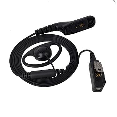Imagem de UAYESOK Fone de ouvido Walkie Talkie antiinterferência em forma de D com microfone PTT grande para Motorola XPR6100 XPR6350 XPR6580 XPR7350e XPR7550 XPR7580e APX900 APX1000 APX4000 APX6000 APX70000