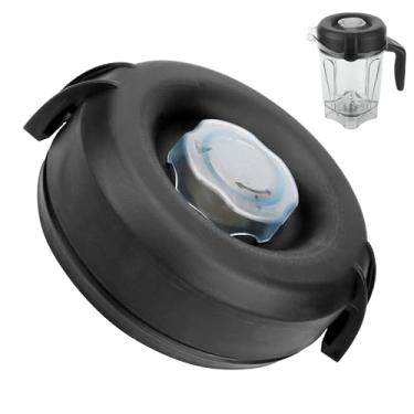 Imagem de Tampa de reposição para liquidificador para recipiente de baixo perfil Vitamix 1,8 g, compatível com Vitamix Blender Classic/Explorian/Propel/Commercial 5200 7500 750 6300 Vm0103 Vm0197 E310