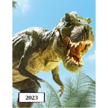 Imagem de 2023: Agenda semainier au format A4 - Année civile (Janvier à Décembre 2023) - Intervalles d'1h (7h-22h) - Contacts, jours fériés, mots de passe, ... - Une semaine sur deux pages