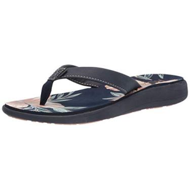 Imagem de Roxy Sandália feminina Lizzie Comfort, Azul-marinho 53, 40