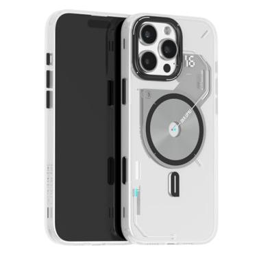 Imagem de Aulumu Capa térmica magnética A16 para iPhone 16 Pro | Controle atualizado da câmera | Tecnologia IMD | Compatível com Magsafe | Embalagem completa | Toque branco translúcido