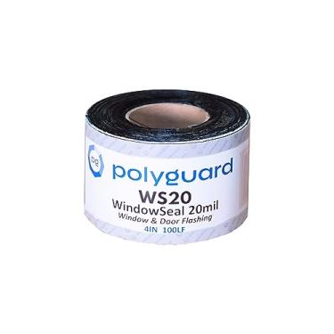 Imagem de Fita de janela de parede de poliéster para janela, 10 x 25 cm, espessura de 20 mm. Impermeável, autoadesiva e autovedante. Tira ou pisque molduras retas, molduras de portas e outras costuras de construção