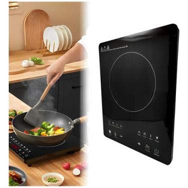 Imagem de Cooktop Indução Fogão elétrico Touch digital vidro 1800w portátil - Vi