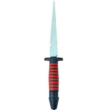 Imagem de Punhal ponteira de exu e pomba gira preto e vermelho 20cm - CASA FÉ