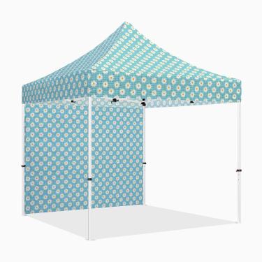 Imagem de Tenda de dossel pop up 25 x 25 cm com paredes laterais, ABLEM8CANOPY ULTRA8 Series Heavy Duty Instantâneo Toldo Tenda para Negócios ou Eventos Esportivos ao Ar Livre, Pátio, Tailgate, Quintal (Floral, 1 Parede Completa)