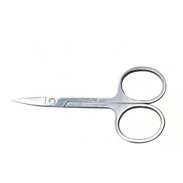 Imagem de Tesoura Premium para Manicure e Pedicure Bebê, Ponta Arredondada, Curva e Reta, Aço Inox, Corte Preciso e Seguro, Ideal para Unhas Delicadas, Design Ergonômico (RETA)