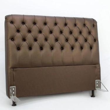Imagem de Cabeceira de Cama Box Casal 138cm Pádua Couro - TNA Decor