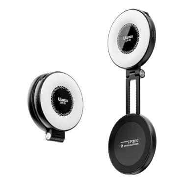 Imagem de Mini Anel de Luz LED Ulanzi com MagSafe para Selfie Preto, Portátil e Ajustável, Ideal para Foto e Vídeo