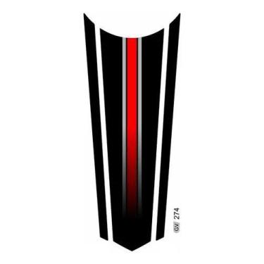 Imagem de Adesivo Faixa Gravata Tanque Resinado Cg Honda 274 - Resitank