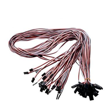 Imagem de YXQ 1M Servo Extension Cable 3 Pin Male to Female Lead Wire for RC Airplane (20Pcs)