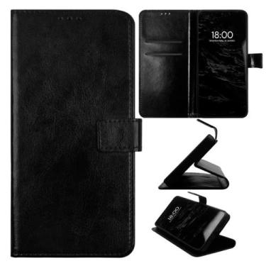 Imagem de Capa Carteira Case com Flip para Xiaomi Redmi 13C 4G Cor: Preta - LXL