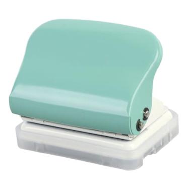 Imagem de Perfurador de papel de 5 furos, Perfurador de Papel Portátil Máquina de encadernação de ligantes soltas multifuncionais para A4 A5 B5 Caderno Scrapbook Crafts Paper DIY (Verde)
