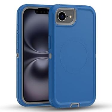 Imagem de MXX Capa compatível com iPhone 2025, capa protetora de 3 camadas, superprotetora, resistente, resistente, à prova de choque e poeira, projetada para Apple iPhone 4ª geração de capa de celular de 6,1