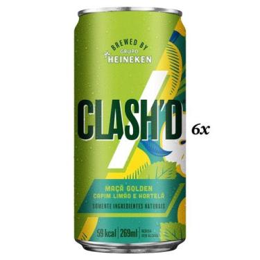 Imagem de Refrigerante Clash'd 269ml - 6 Unidades SABORES - Heineken, 6x Maçã Go