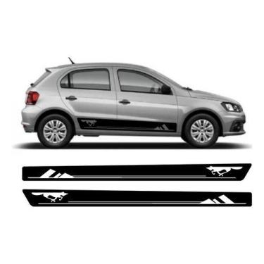 Imagem de Par Adesivo Faixa Lateral Do Carro Gol Volkswagen 2022 Vinil - onl
