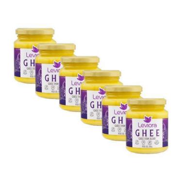 Imagem de Kit 6X: Manteiga Ghee Com Alho Sem Lactose Leviora 200G