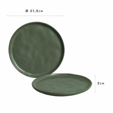 Imagem de Jogo Sobremesa Bio Leaf Porto Brasil 6 Pratos 1 Linha