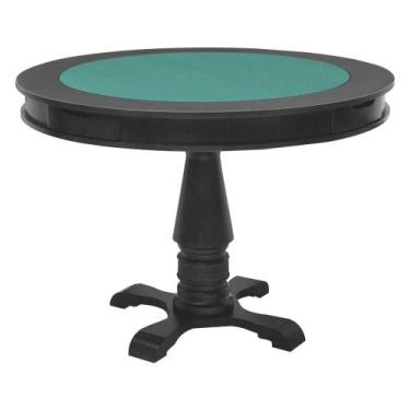 Imagem de Mesa de Jogos Carteado Victoria 4 Lugares Redonda Tampo Reversível com