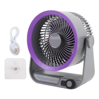 Imagem de Ventilador Portátil de Circulador de Ar Sem Fio, Resfriamento Poderoso e Silencioso para a Sala de Cozinha da Mesa do Quarto, Resfriamento Poderoso, Velocidade Ajustável,